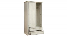 Шкаф для одежды "Сохо" (бетон пайн белый/2 ящика/зеркало) в Удачном - udachnyj.katalogmebeli.com | фото 3