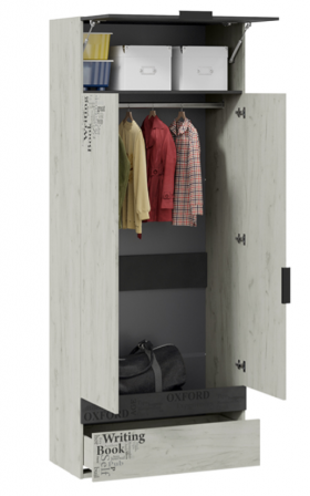 Шкаф комбинированный для одежды «Оксфорд-2» в Удачном - udachnyj.katalogmebeli.com | фото 2
