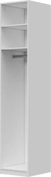 Шкаф ШР-1 без зеркала Вива (Белый/Белый глянец/Платина) в Удачном - udachnyj.katalogmebeli.com | фото 3