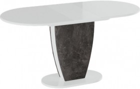 Стол обеденный «Монреаль» Тип 1 (Белый глянец/Моод темный) в Удачном - udachnyj.katalogmebeli.com | фото 2
