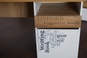 Стол с ящиками «Оксфорд» (Ривьера/Белый с рисунком) в Удачном - udachnyj.katalogmebeli.com | фото 9