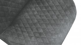 Стул «Оливер» К1С Черный муар/Микровелюр Wellmart Graphite в Удачном - udachnyj.katalogmebeli.com | фото 3