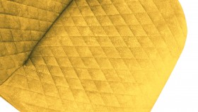 Стул «Оливер» К3 Черный/Микровелюр Wellmart Yellow в Удачном - udachnyj.katalogmebeli.com | фото 3