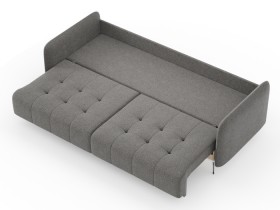 Валериан диван трёхместный прямой Стальной, ткань RICO FLEX 9292 в Удачном - udachnyj.katalogmebeli.com | фото 3