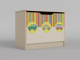 Ящик для игрушек Клаксон (Бежевый/корпус Клен) в Удачном - udachnyj.katalogmebeli.com | фото