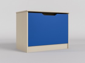 Ящик для игрушек Скай (Синий/корпус Клен) в Удачном - udachnyj.katalogmebeli.com | фото
