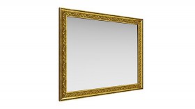 Зеркало навесное "Айрум"/(дуб кальяри / профиль: золото с орнаментом) в Удачном - udachnyj.katalogmebeli.com | фото